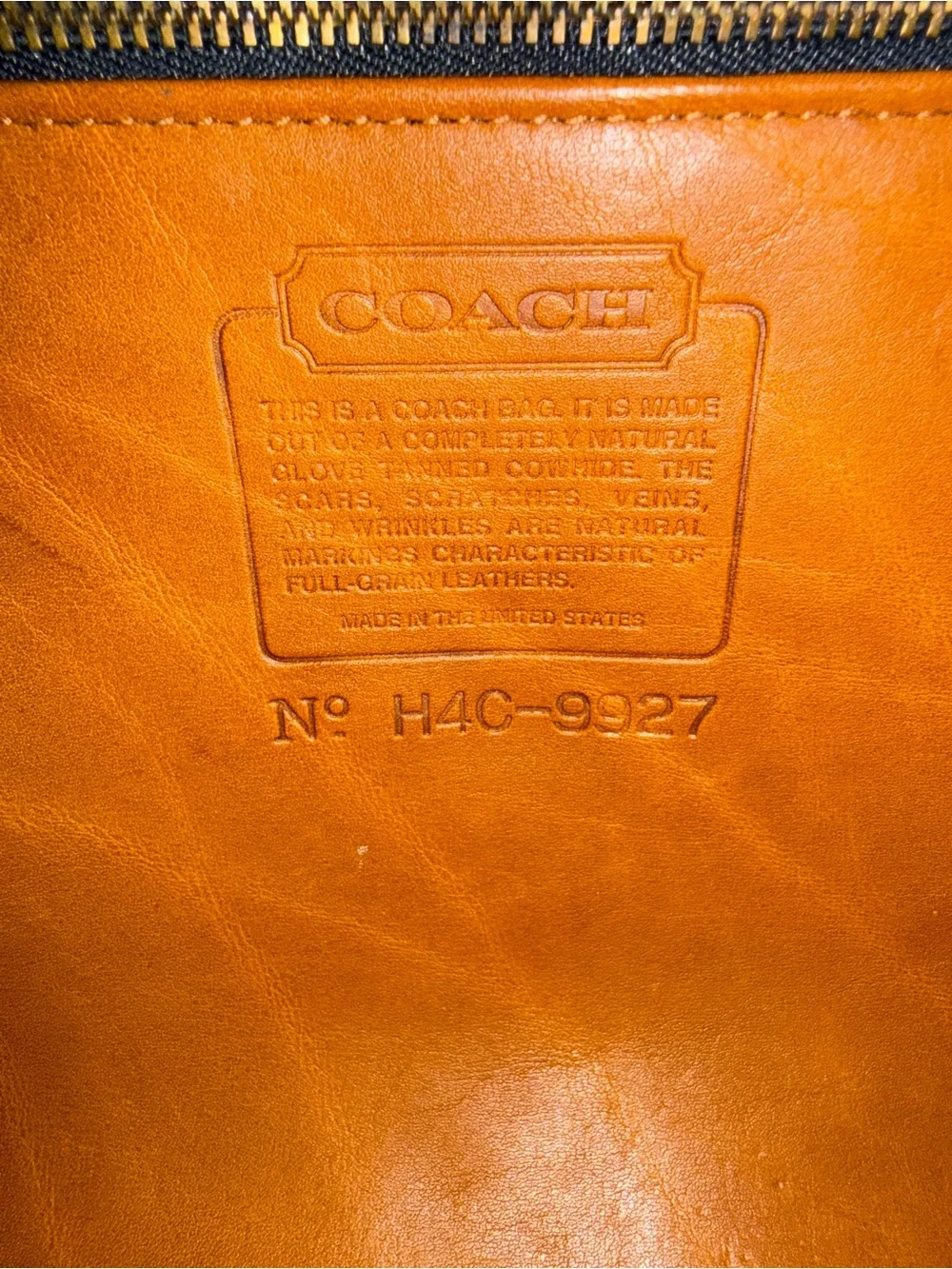 Vintage 1994 Made in USA Coach Willis Bag 9927